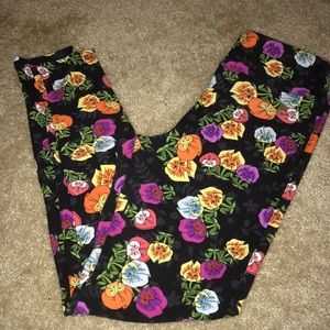OS black Alice poppy leggings